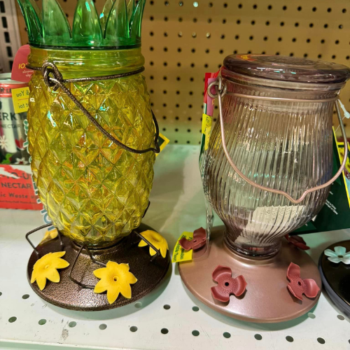 Wild bird feed and supplies inside of store