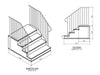 Century Group 4 Step w/ Stoop Concrete Step