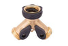 Landscapers Select Y-Connector W/Shutoff Brass
