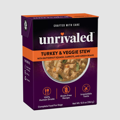 Unrivaled Turkey & Veggie Stew With Butternut Squash, Carrots and Green Beans Dog Food