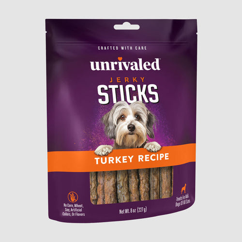 Unrivaled Jerky Sticks - Turkey Recipe Dog Treats