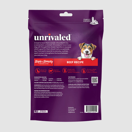 Unrivaled Soft & Savory Training Bites - Beef Recipe Dog Treats
