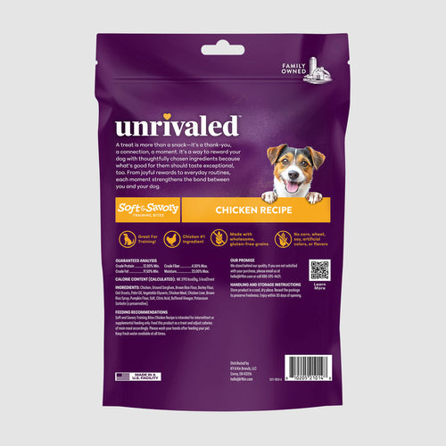 Unrivaled Soft & Savory Training Bites - Chicken Recipe Dog Treats
