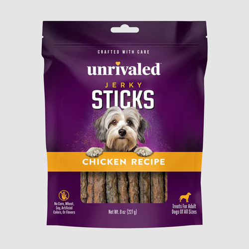 Unrivaled Jerky Sticks - Chicken Recipe Dog Treats